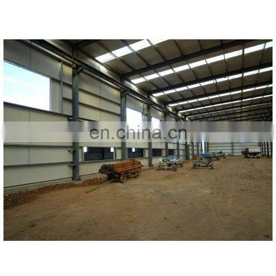 H beam pre engineering steel prefabricated warehouse building in Philippines