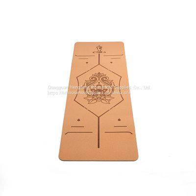 Thick Pu Rubber Yoga Mat With Alignment Line For Women photo-3