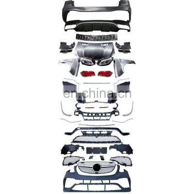 Performance GLE 63 AMG Style Body Kit for Mercedes Benz ML W166 Include Front/rear Bumper Hood Grille Fender
