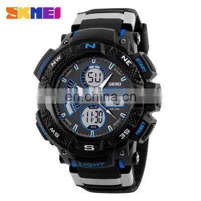 SKMEI 1211 Men Analog Digital Outdoor Sport Original Watches Back Light Chronograph Waterproof Man Watch