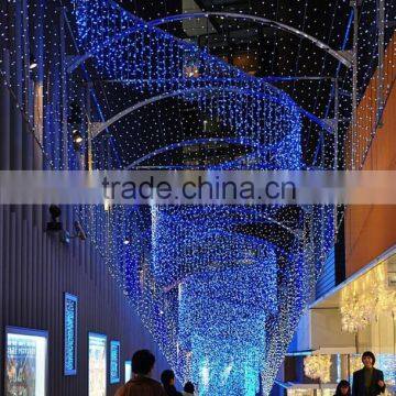 2015 outdoor christmas light curtain for shopping mall