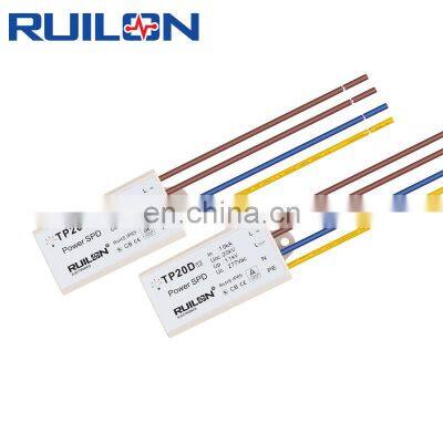 RUILON TP20D LED Power Surge Protection Device 20kV Outdoor lights SPD Parallel & Series Surge Protector Arrester With Indicator