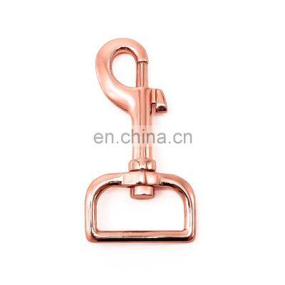 Metal D Ring Rotatable Spring Spiral Buckle Handbag Hook Pet Dog Leash Hook photo-5