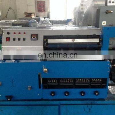 UTP460 4 Color Desk Top Mini Garment Satin Label Printing Machine, Wash Care Polyester Ribbon Rotary Letterpress Printer