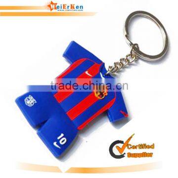 jorden t-shirt shape with logo epoxy soft custom keychain