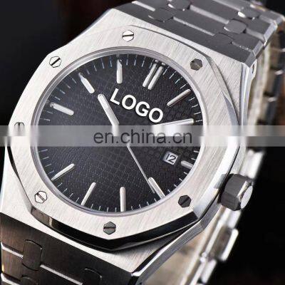 New Custom Logo Luxury Mens Stainless Steel Automatic Mechanical Watch Waterproof Watch photo-2
