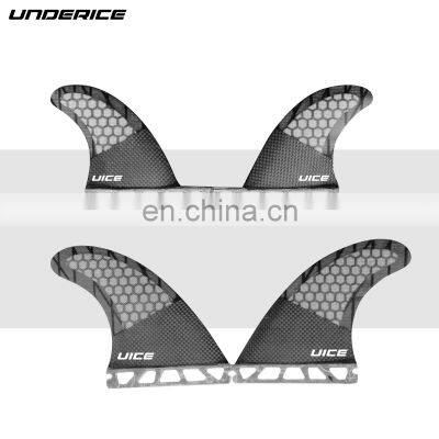 OEM ODM Colorful Eco 3-piece Detachable SSUP Carbon Fin Honeycomb Fiberglass Carbon Fiber Surfboard Fins for Surfing