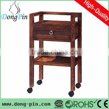 hairdressing wooden trolley for beauty salon