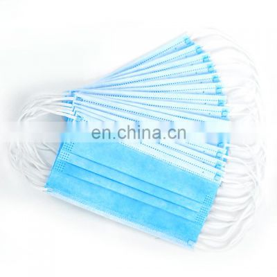 Disposable medical face masks 50pcs packaging, adult breathable three-layer protection wholesale face mask