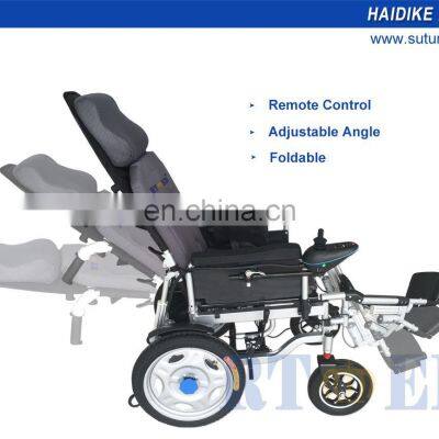 Electric Wheelchair Cushion With Pu Dly Seat Painting Oem Steel Powder Folding Material Therapy photo-5