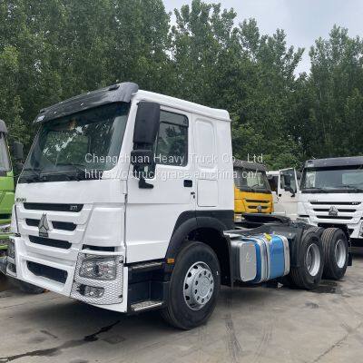 CNG LNG Powered Euro 4 Euro 5 Second Hand 6x4 Howo Tractor Truck Used Tractor Trucks photo-2