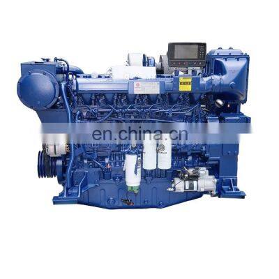 Motor diesel electric marine motor 500hp WP12C500-21E121 weichai Marine Diesel Engine for boat