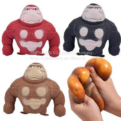 2023 New Creative Modern Novel Design Decompression Stretch Gorilla Toy Stretch Monkey Anti Stress Squeeze Fidget Toys photo-4