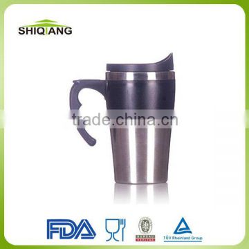 400ml stainless steel thermal mug with handle