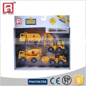 Ruifeng 4 In 1 Construction Trucks Playset