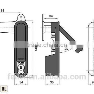 High Quality RoHS Chrome Plated Metal Industric Lock photo-6