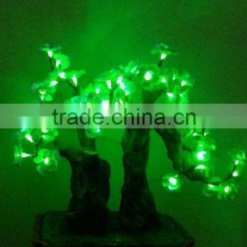 New LED little artificial green plant bonsai hot selling