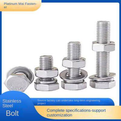 National Standard Elongated Full-thread Stainless Steel Hexagon Bolts. Customization Supported. Bomai Fasteners. photo-3