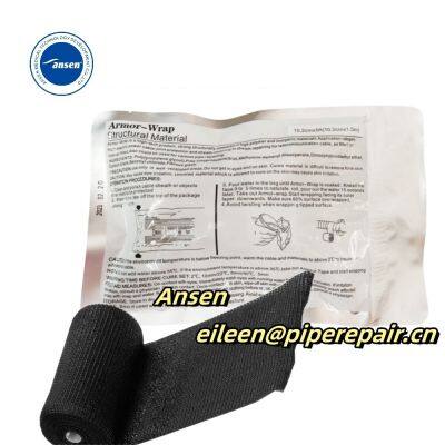 Good Quality Armor Tape Wrap In Black Quick Bonding Wrap Tape Fiberglass Armor