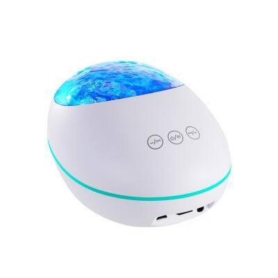 Newest multi function HMT-T10 high quality waterproof speaker wireless portable ocean projector lamp sound speaker