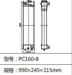 High Quality Aluminium Radiator Core Radiator Machine PC160-7 PC160-8 for Excavator Cooling System Radiator