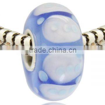 fashion christmas blue lampwork beads