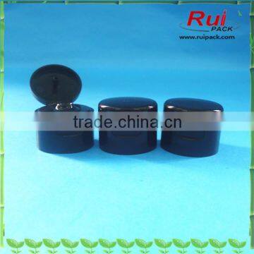 Black flip top cap for bottle wholesale,20mm,24mm,28mm.Wholesale low price flip top cap