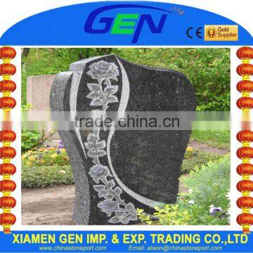 Flower Carving Tombstone Gravestone