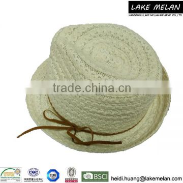 50%Cotton 50%Polyester Straw Hat For Lady