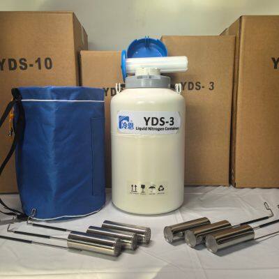 Small Liquid Nitrogen Container of Cryopreservation Animal Semen 3L