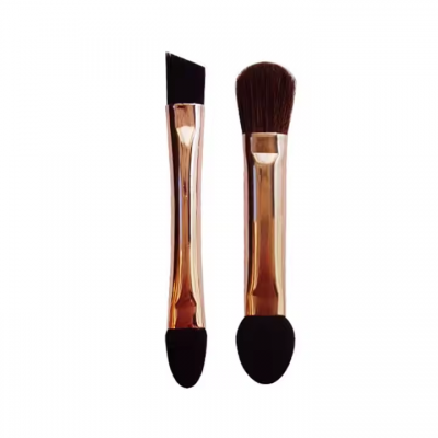 Popular Small Size Double End Makeup Brushes for Eyeshadow Eyebrow Horse Sponges Tips Custom Logo photo-5