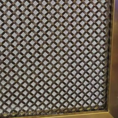 Stainless Steel Brass Metal Gold Color Decorative Crimped Woven Wire Mesh for Curtains Cabinet Doors photo-5