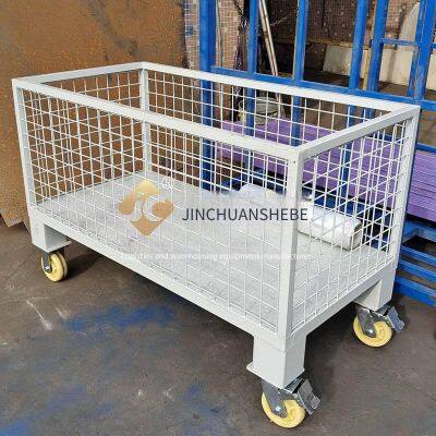 jinchuan нестандартный тяжелый складной стеллаж для хранения, с высокой несущей способностью, полной видимостью по периметру, безопасной стопкой, прочным и долговечным конструкцией