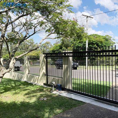 Customized Steel Tubular Panel Fencing 6 Feet Powder Coated Eco-Friendly Low Maintenance Rodent Proof Waterproof Outdoor Garden