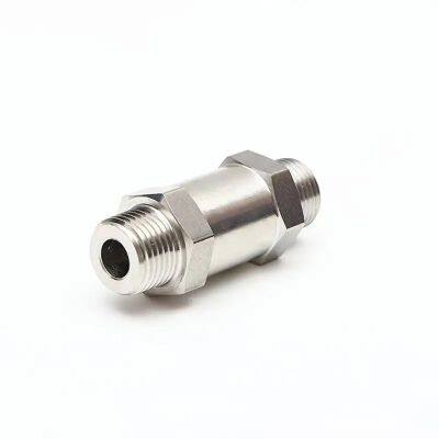 Stainless Steel Double External Thread Check Valve 304 External Thread One-way Valve 2-way 4-way Anti-backflow Valve NPT Pressure-resistant Soft Seal photo-4