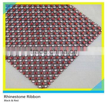 Plastic Gold Rhinestone Mesh 10 Rows 5 Yards Sew on Rhinestone Plastic Banding Ribbon Roll photo-5