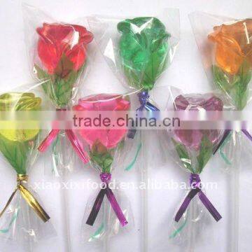 rose lollipop