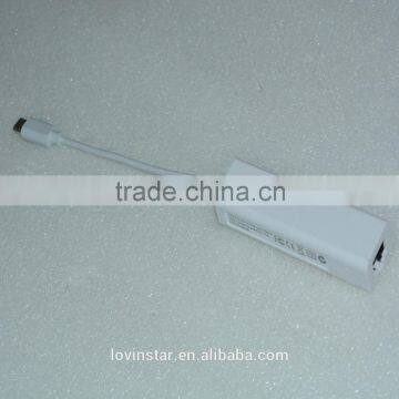 China Factory Price Type C USB-C Cable Adapter 3 USB Ports RJ45 Ethernet Connector for Macbook 12" for Dropshipping photo-3