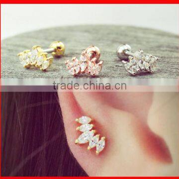 2016 FACTORY promotion China supplier new diamond earring