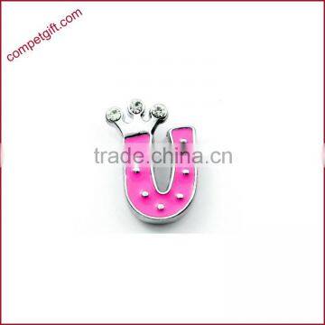 Produce Offer Creative Colored Crown Slider Zinc Alloy Letters Charms photo-3