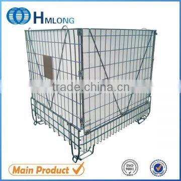 Welding folded PET Preform storage metal cage