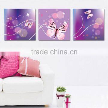 3 panel butterfly canvas wall art art craft B-410