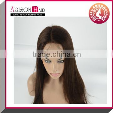 100% virgin remy human hair glueless silk top full lace wigs