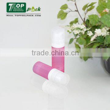 Attractive white pump vaccum cosmetic bottle