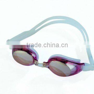 mirror coated swim goggles