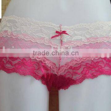 white pink sexy lace woman panties,underwear woman transparent