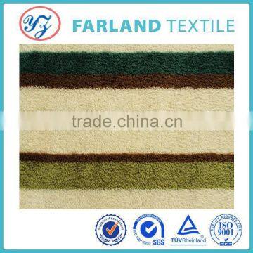 Printed Stripes Sherpa Fleece Fabric for Winter Blanket ,ugg Boots Upholstery Velvet Fabric photo-4