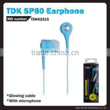 TDK SP80 Headphone, El wire earphone, headphone wholesale cheap earphone