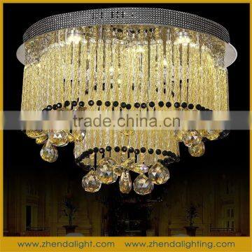 New design LED crystal pendant lamps with crystal globe centerpieces