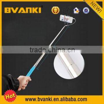 2015 Wholesale Aluminum Alloy Selfie Stick Cable Take Pole Camera Bluetooth Monopod Selfie Stick for iPhone 6